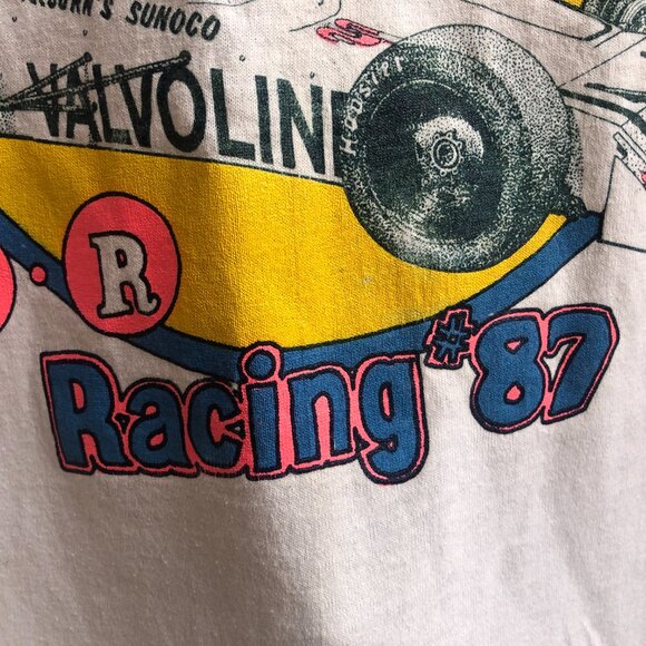 1987 Randy Ritskes Car Racing Tee , Vintage Car Racing Graphic T-Shirt Size L - Picture 4 of 10